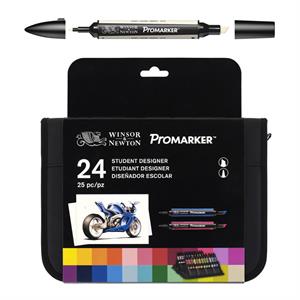 Winsor and Newton 24-Pack ProMarker Student Set